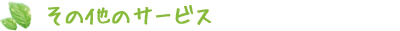 その他のサービス 