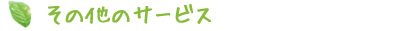 その他のサービス